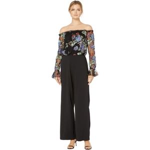 {Adrianna Papell} Embroidered Jumpsuit